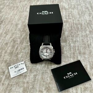 ✨💎COACH💎✨ Unisex Silver-Tone Crystal Dial Watch Brand new!